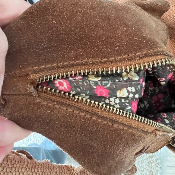 COPY - Free People Canvas/Suede Brown Hobo Bag - Picture 15 of 16